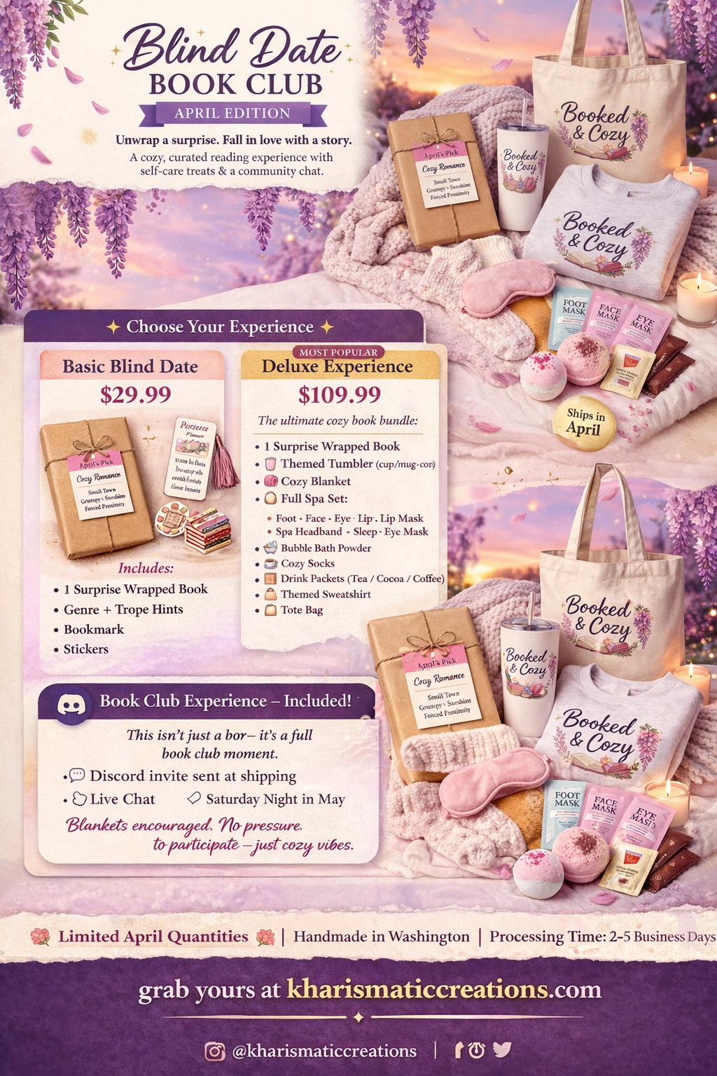 Blind Date Book Club – April Edition Basic Blind Date📚✨