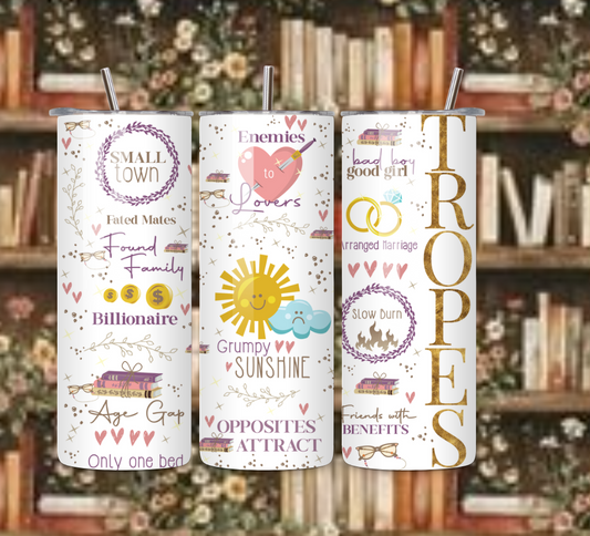 Book Tropes 20oz Tumbler