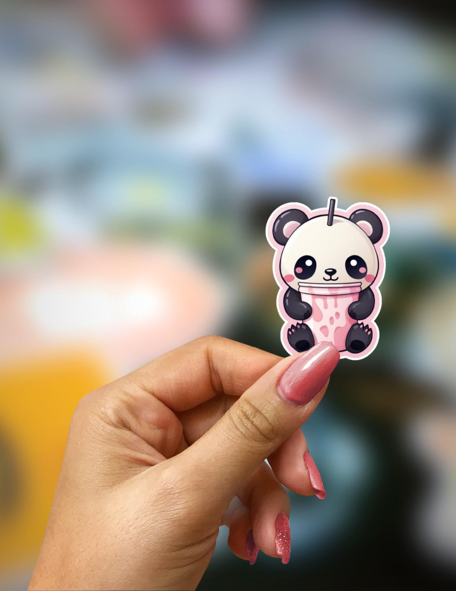 Boba Panda Sticker