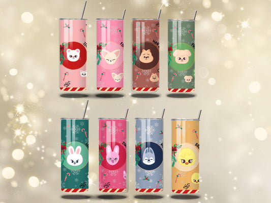 Christmas-Themed SKZOO Tumbler 20 oz Stainless Steel