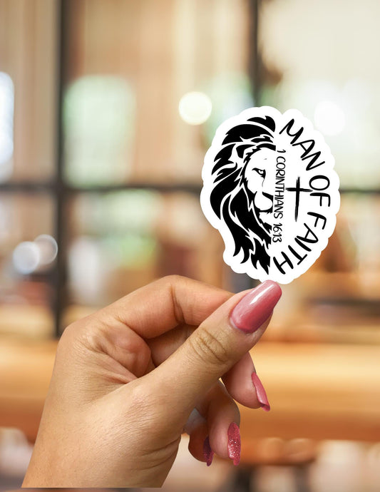 Man of Faith Sticker