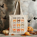 God Says I Am Tote Bag - Christian Affirmation Tote