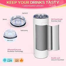 Christmas Santa Tumbler 20 oz Stainless Steel