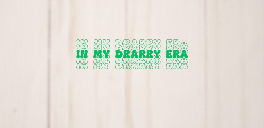In My Drarry Era Vinyl Fanfiction Sticker -  with Transparent or White Background -