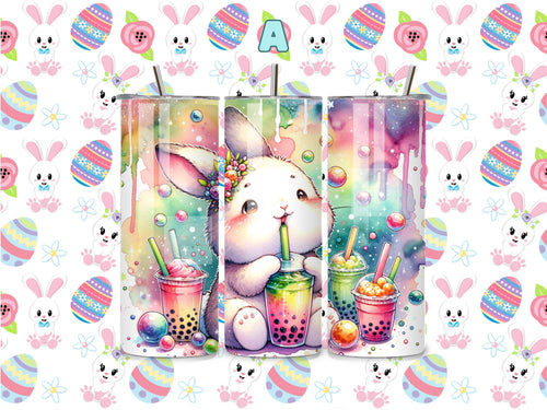 20 oz Stainless Steel Bunny Boba Tumbler - Choose Your Design
