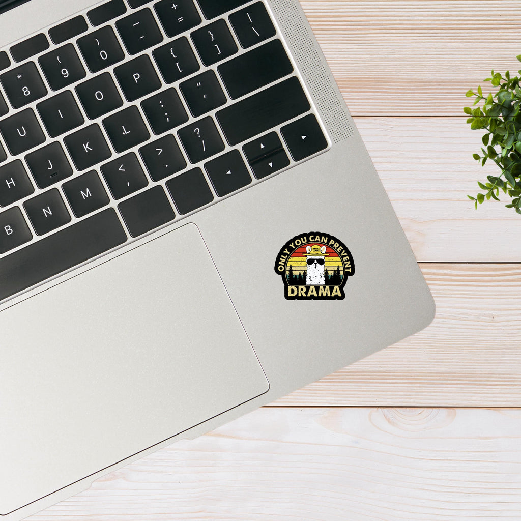 Only You Can Prevent Drama Llama Sticker