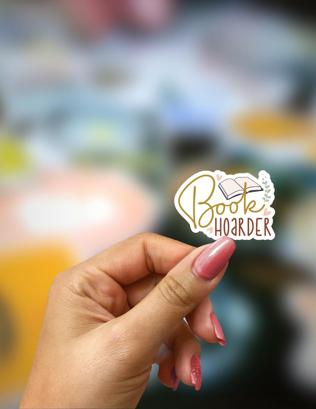Book Hoarder Sticker