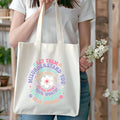 Let Them  - Inspirational Quote Floral Tote Bag
