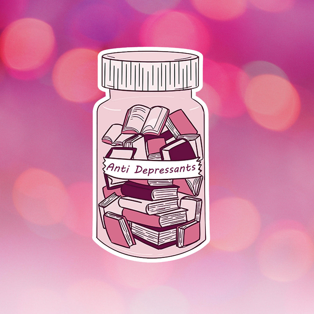 Anti Depressants Book Sticker