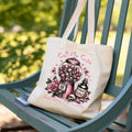 Call Me Cute and Give Me Candy Gothic Pink Skull Gumball Tote Bag