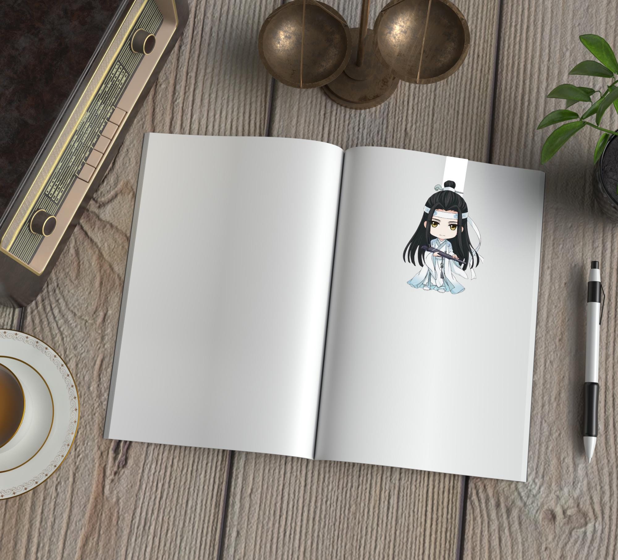 Lan Wangji Magnetic Bookmark - Mo Dao Zu Shi Inspired Bookmark