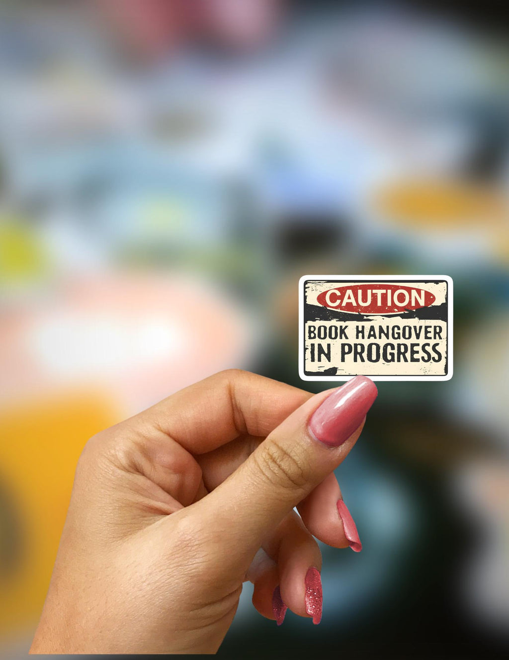 Book Hangover in Progress Sticker