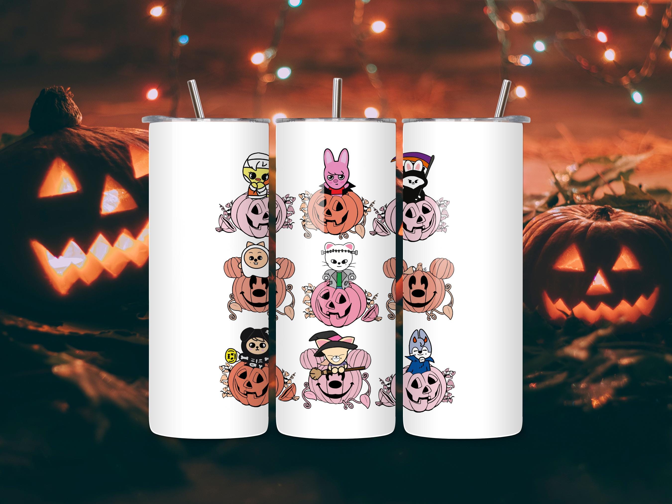 Stray Kids Halloween 20 oz Tumbler | Group Edition with Two Unique Designs