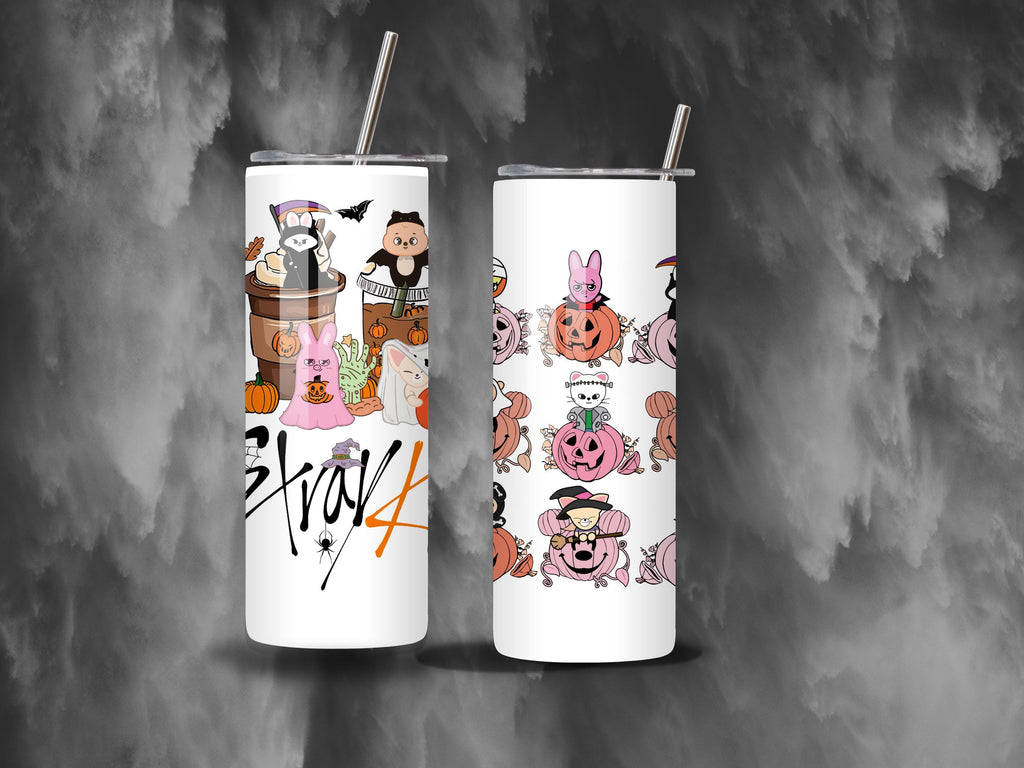 Stray Kids Halloween 20 oz Tumbler | Group Edition with Two Unique Designs