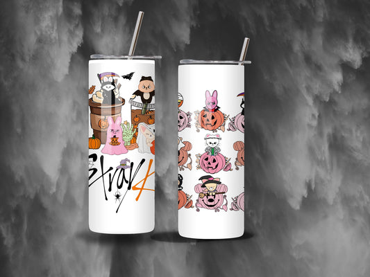Stray Kids Halloween 20 oz Tumbler | Group Edition with Two Unique Designs