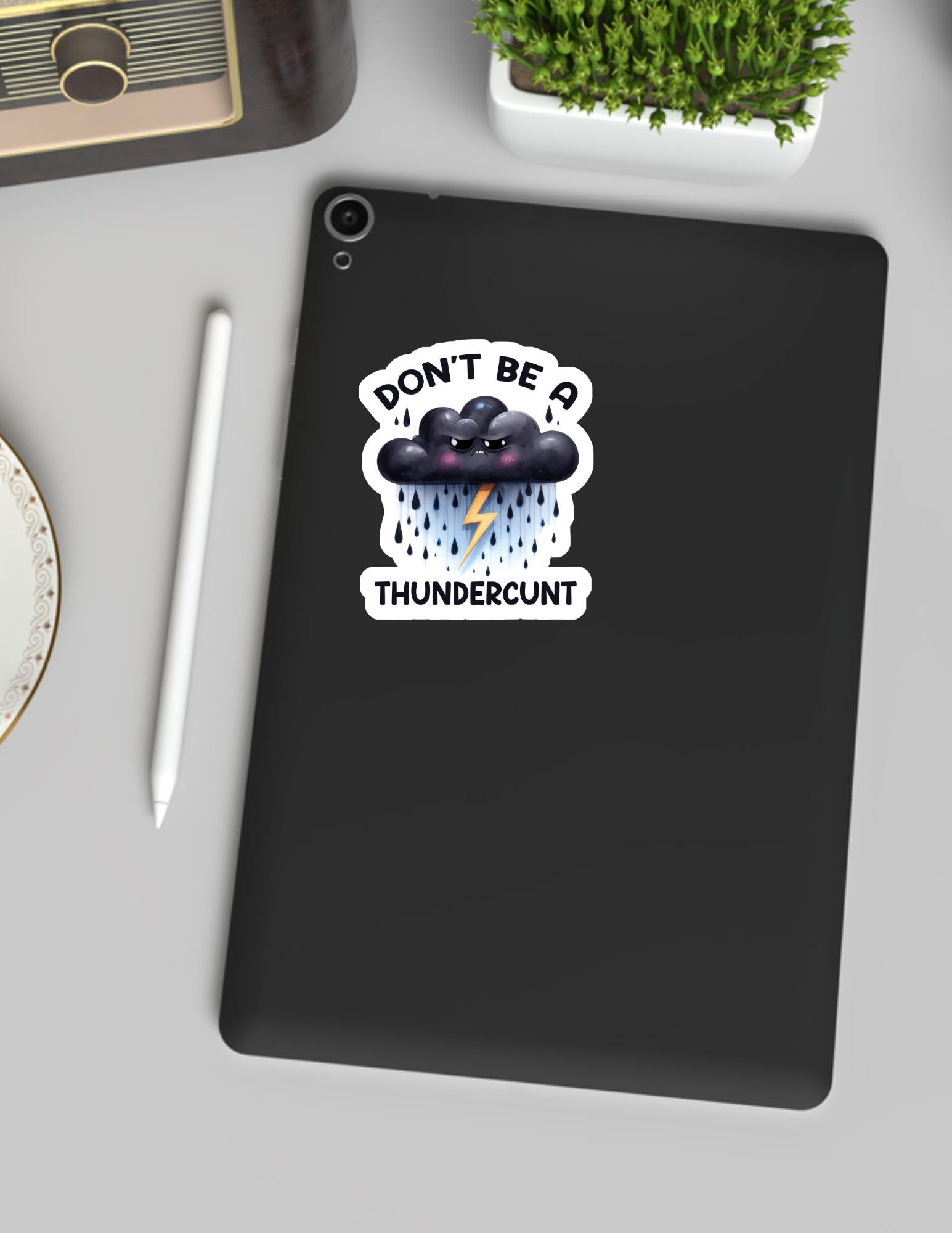 Don't Be a Thundercunt Sticker