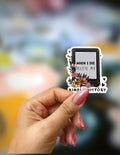 When I Die Delete My Kindle History Sticker