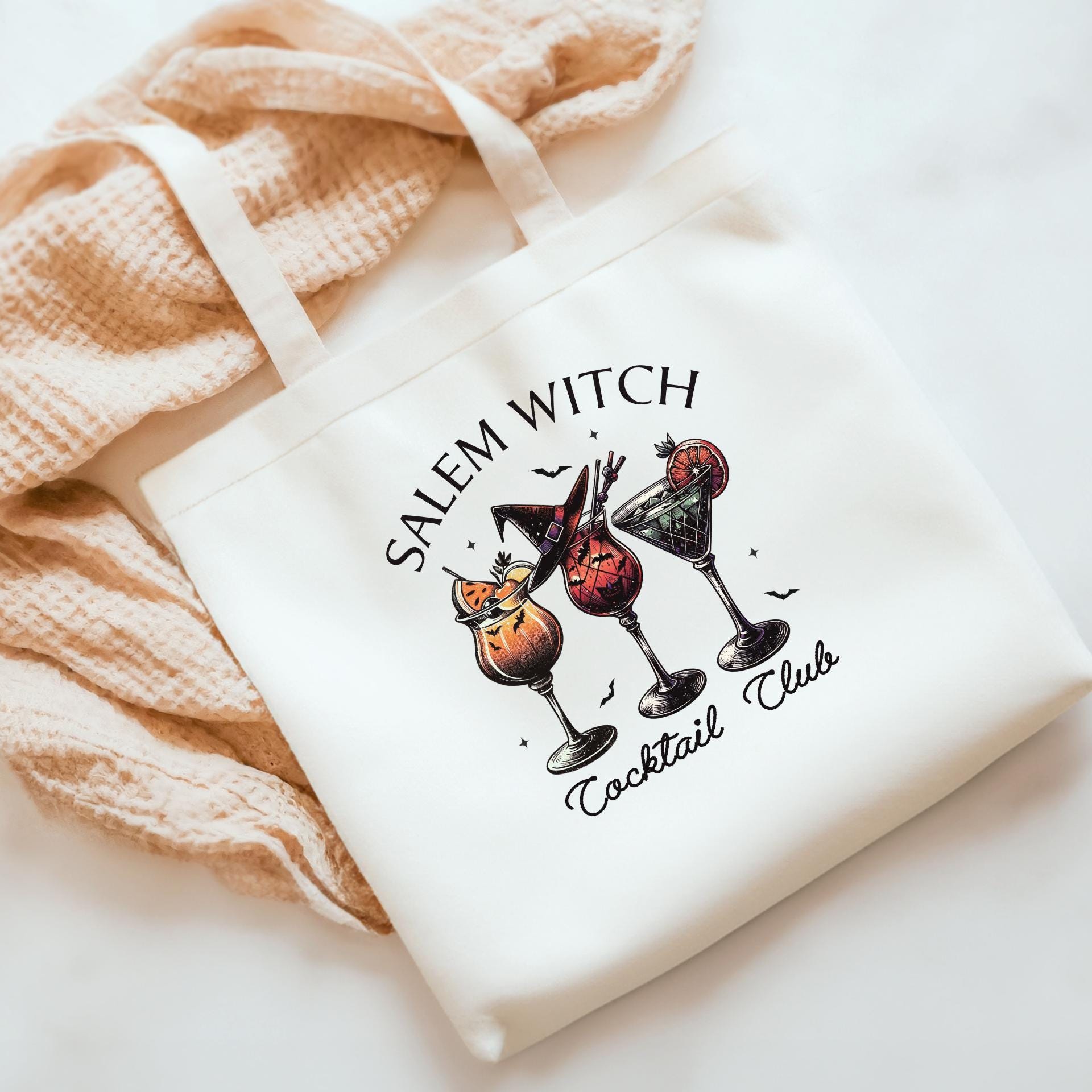 Salem Witch Cocktail Club Tote Bag