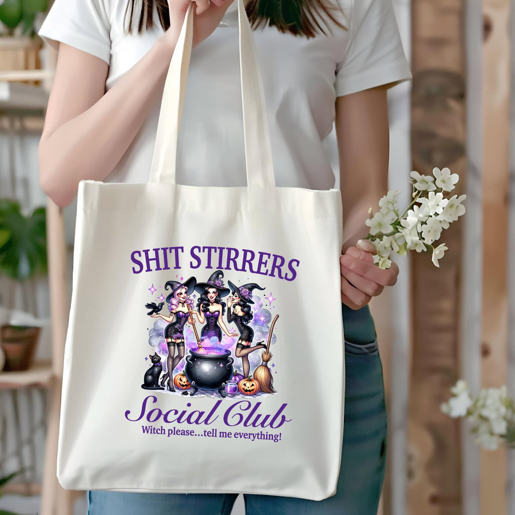 Sh*t Stirrers Social Club - Witchy Gossip Tote Bag
