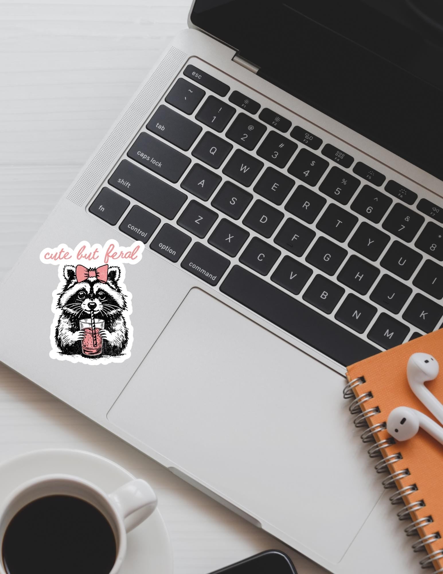Cute but Feral sticker