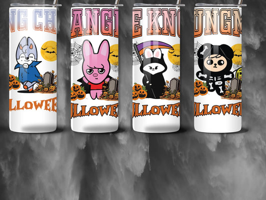 Stray Kids Halloween 20 oz Tumbler | Personalized with Your Favorite Member |