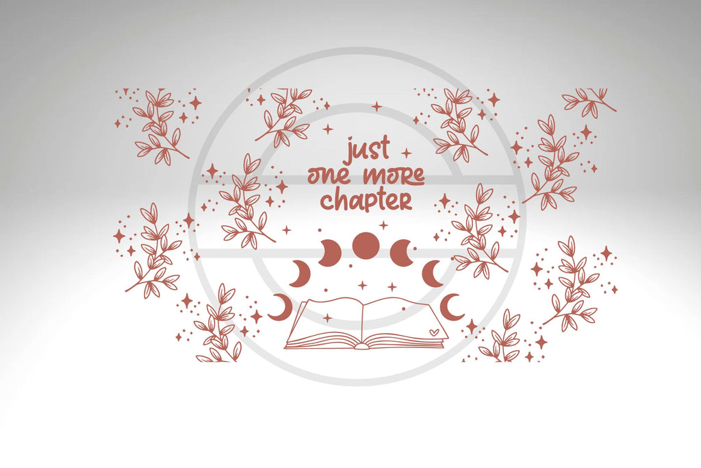 Just One More Chapter 16 oz Frosted Glass Tumbler