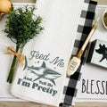 Feed Me and Tell Me I'm Pretty Shark Kitchen Towel