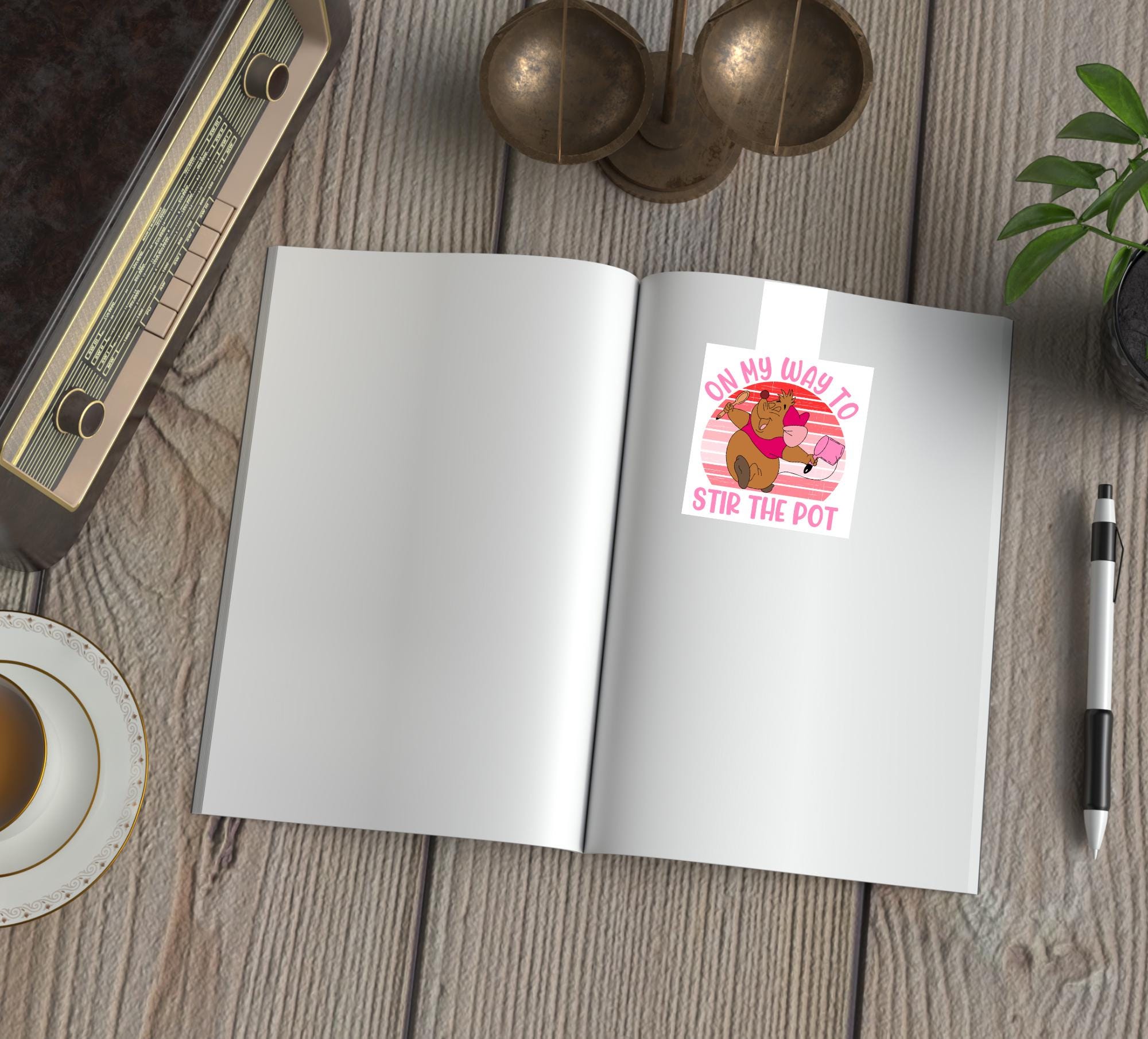 On My Way to Stir the Pot Magnetic Bookmark