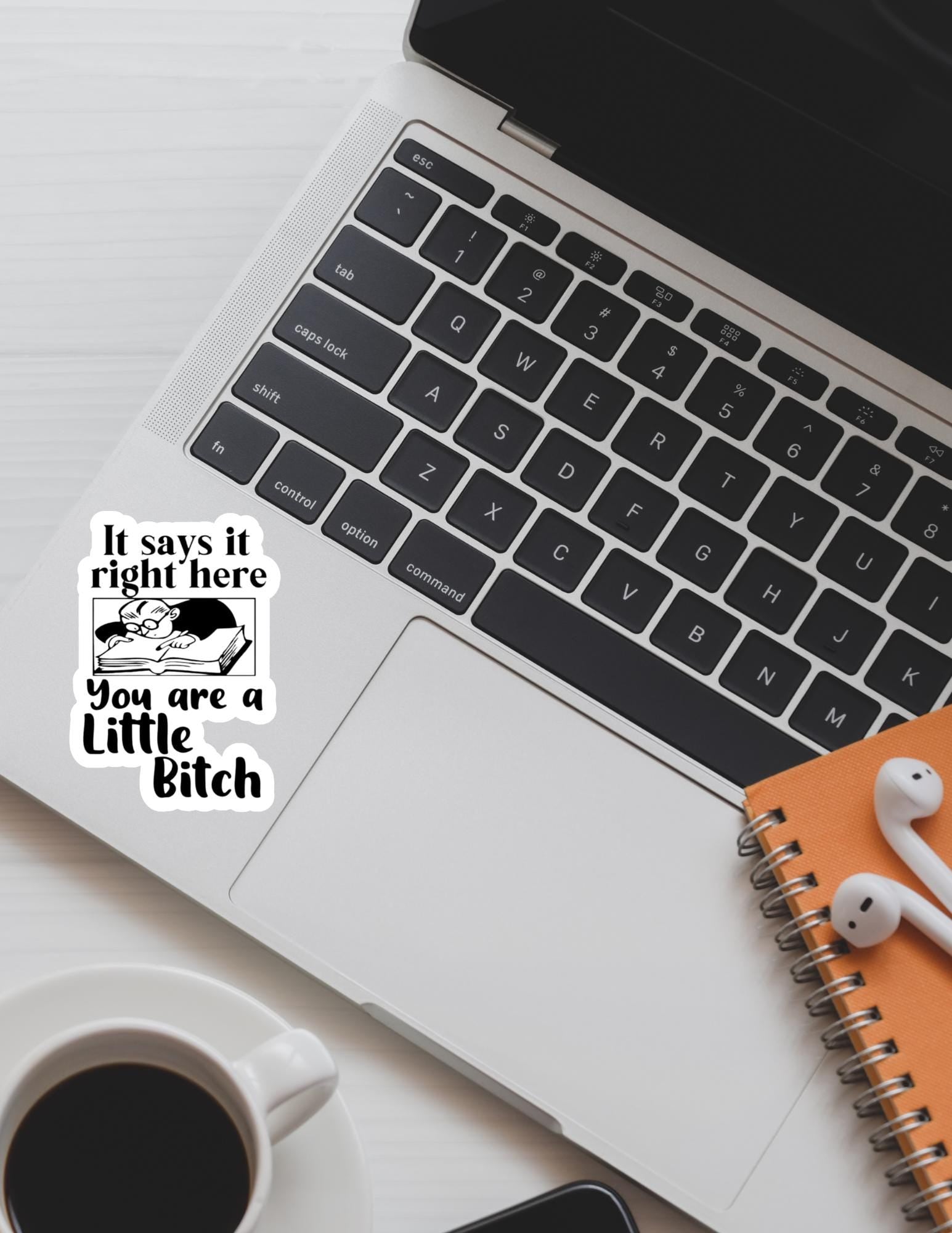 It Says It Right Here, You Are a Little B*tch Sticker