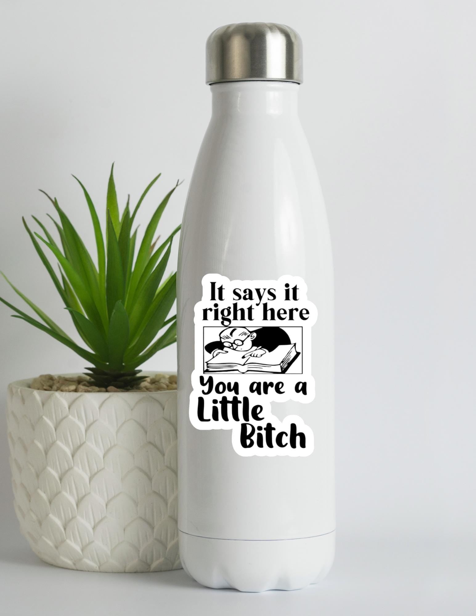 It Says It Right Here, You Are a Little B*tch Sticker