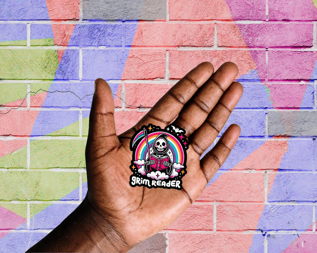 Grim Reader Sticker