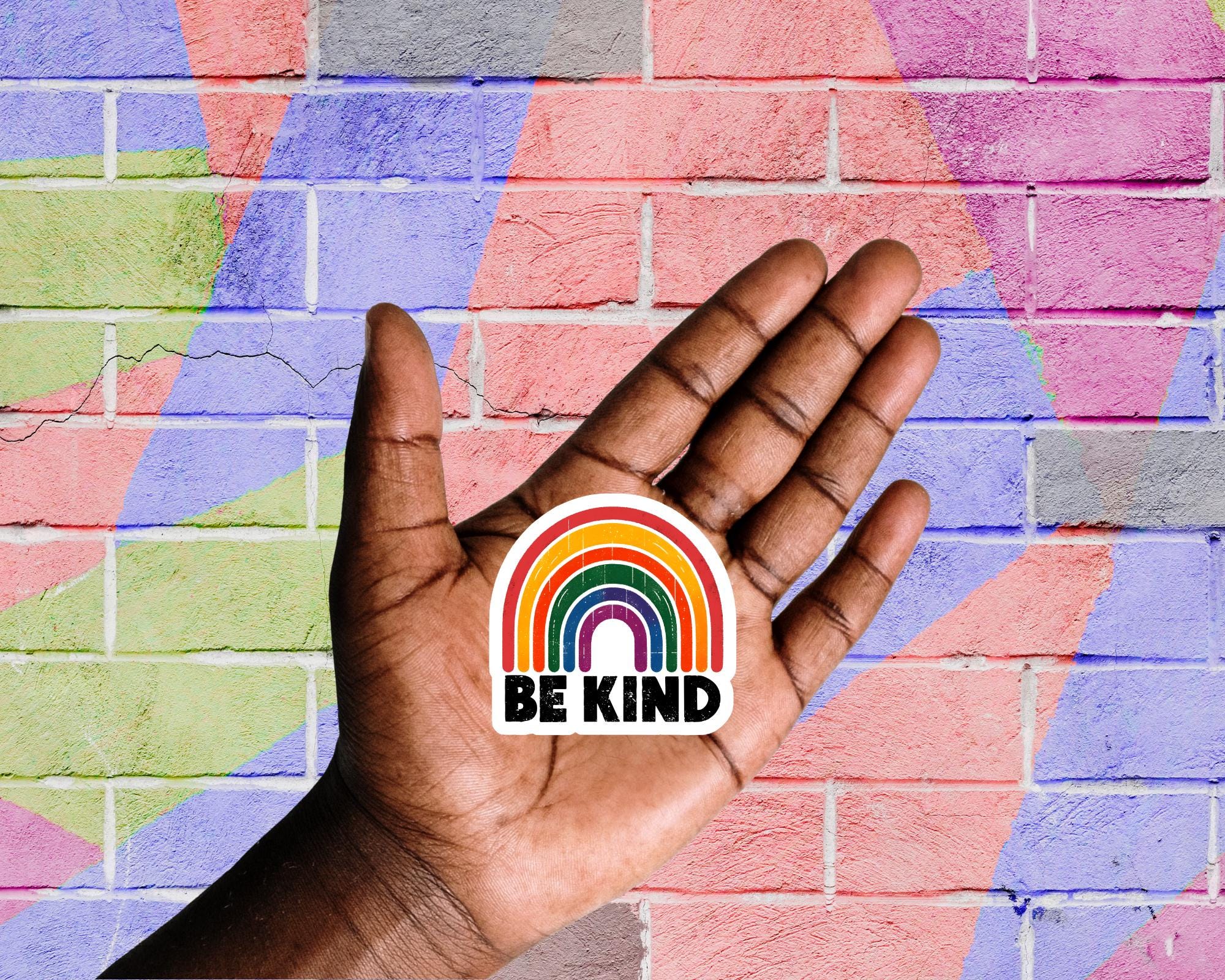 Be Kind Rainbow Sticker