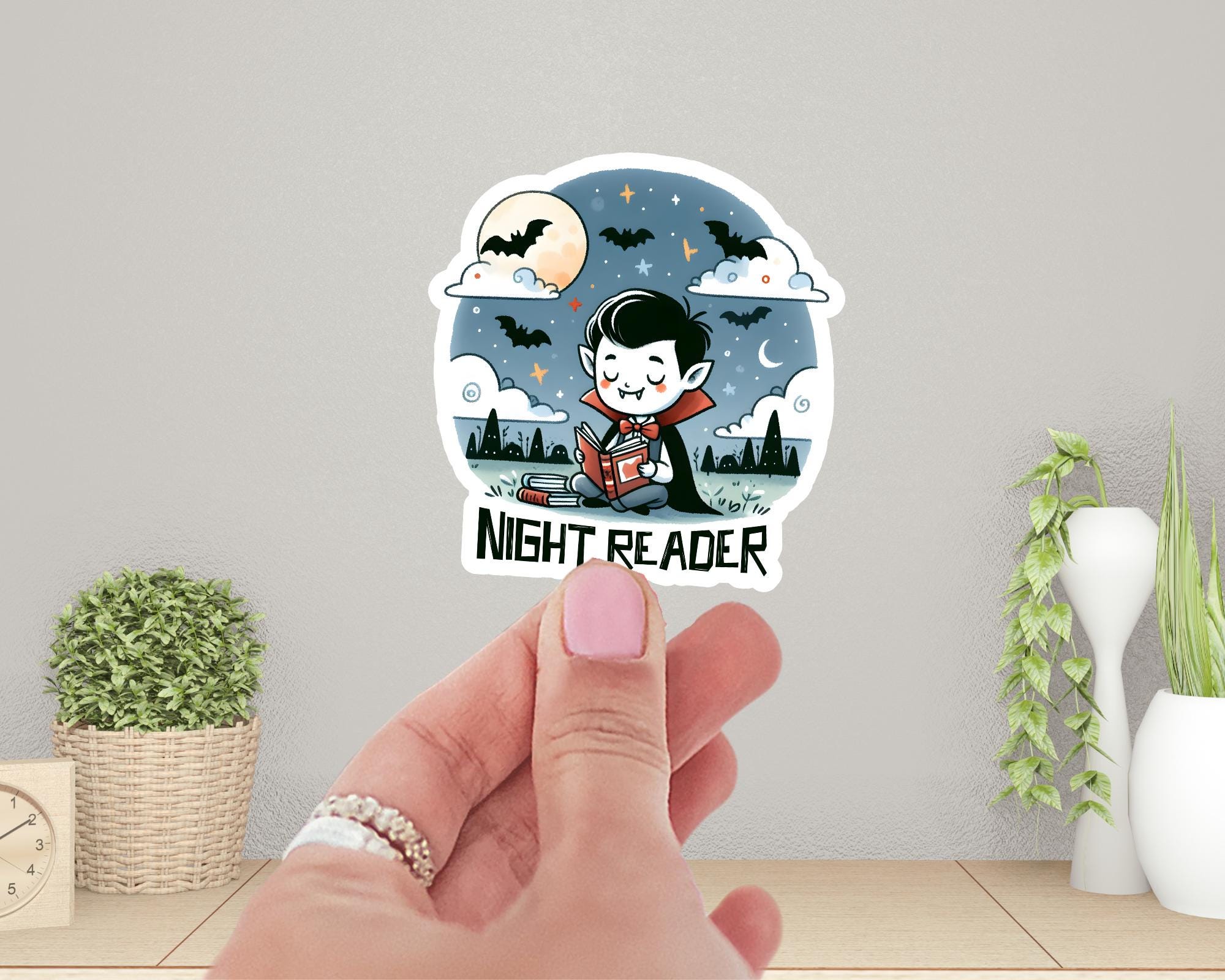 Night Reader Sticker
