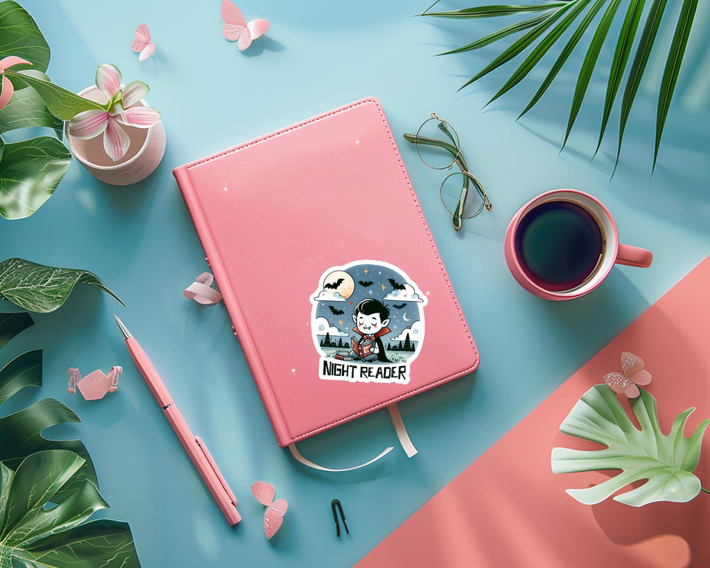 Night Reader Sticker