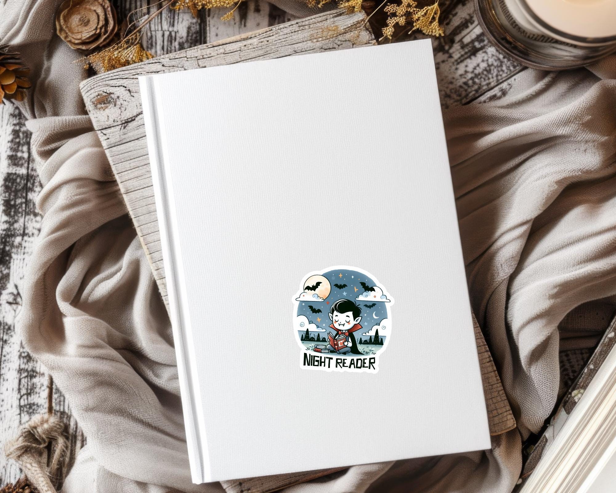 Night Reader Sticker