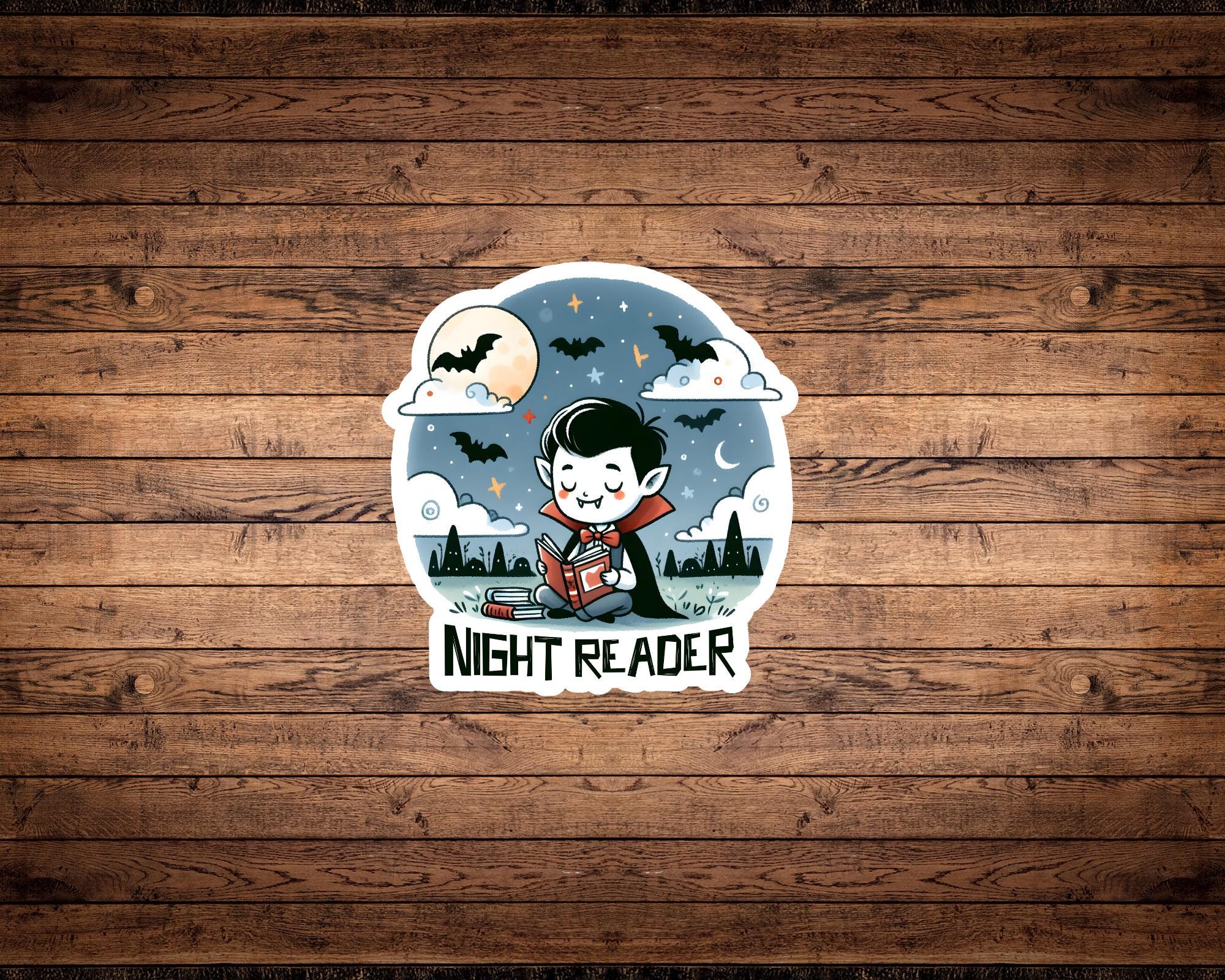 Night Reader Sticker