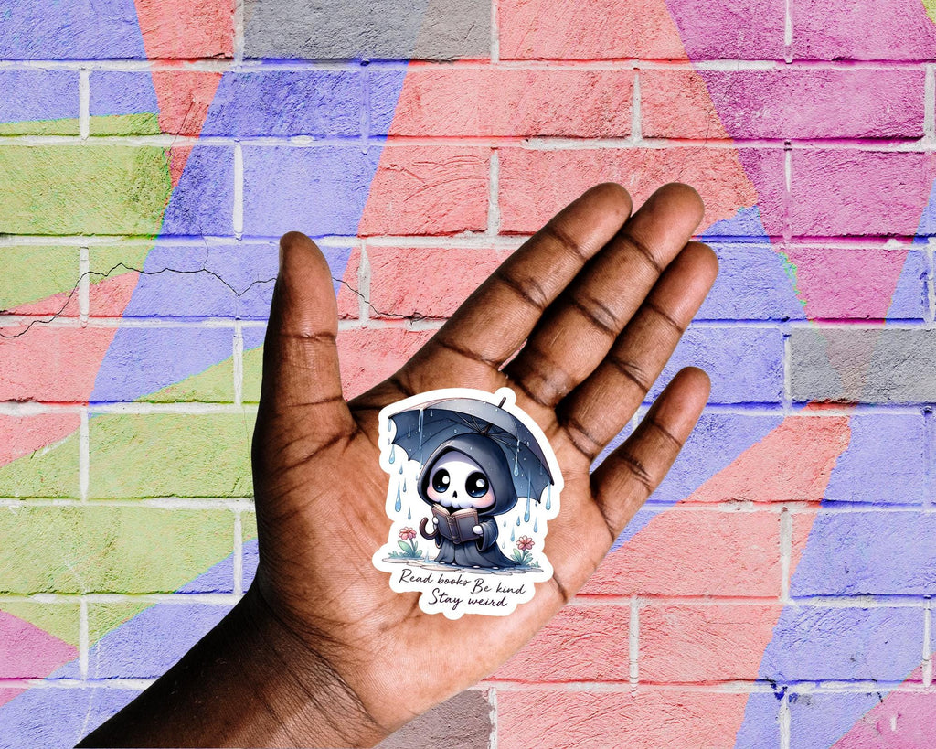 Read Books Be Kind Stay Weird Sticker