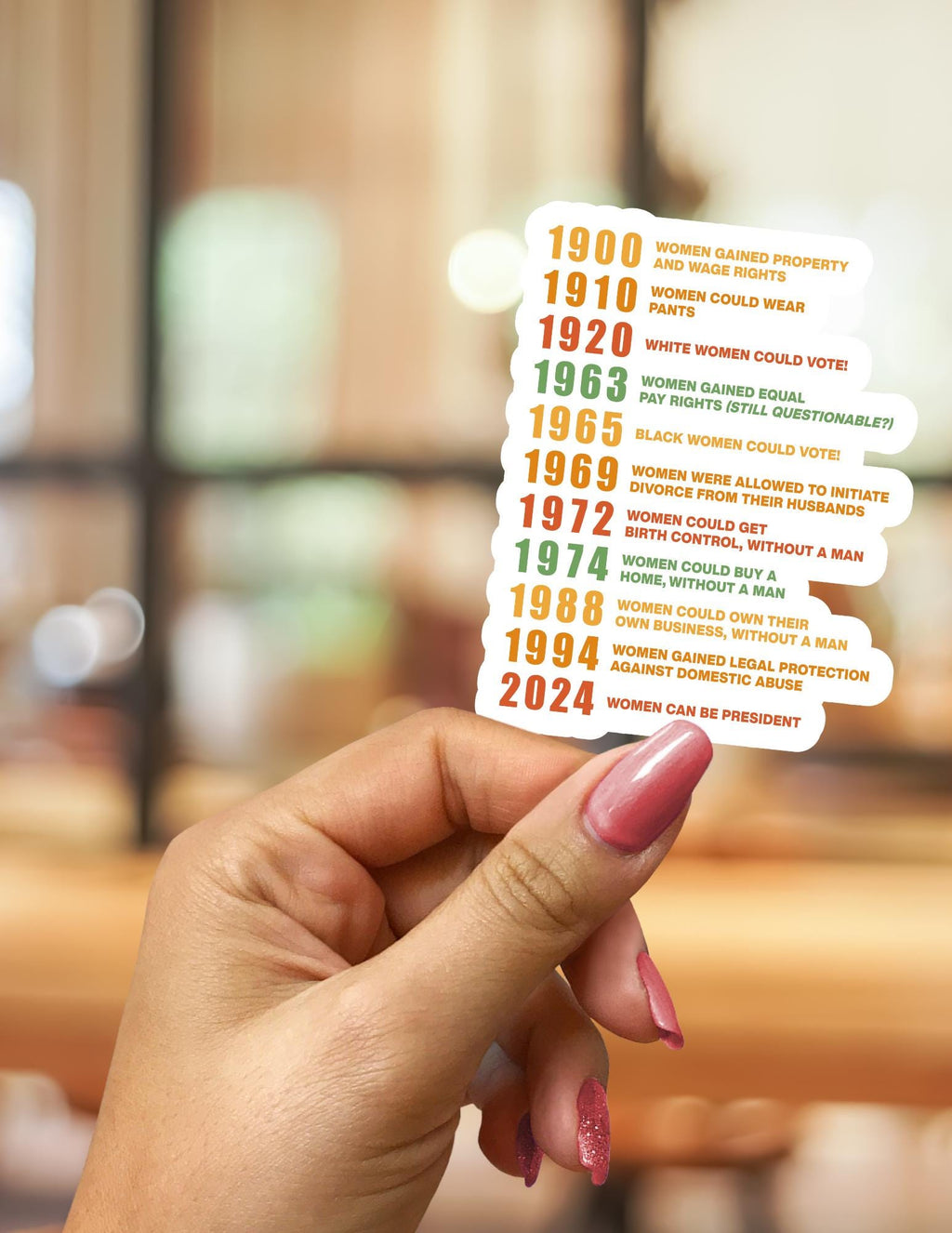 Women’s Rights Timeline Sticker