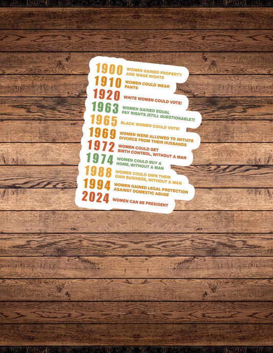 Women’s Rights Timeline Sticker