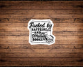 Fueled by Caffeine and Smutty Books Sticker