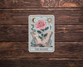 The Reader Floral Tarot Card Sticker