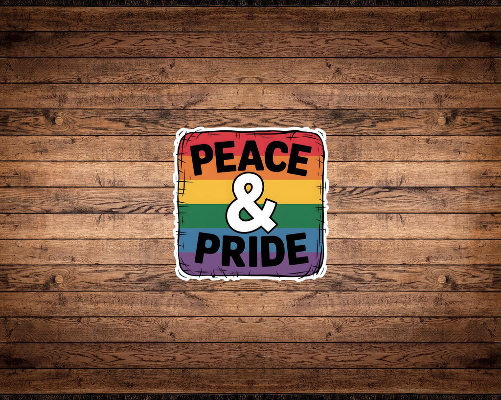Peace & Pride LGBTQ+ Sticker