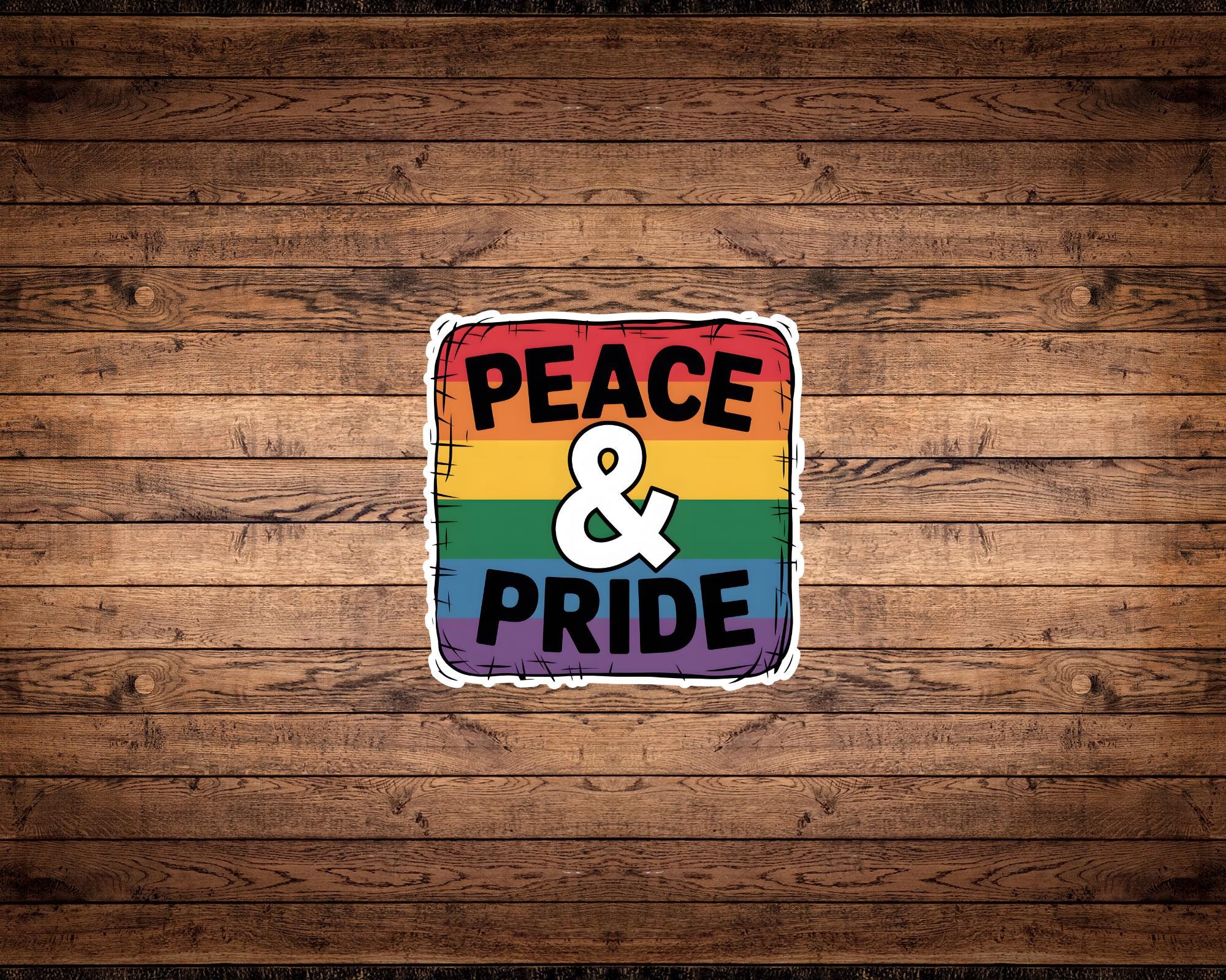 Peace & Pride LGBTQ+ Sticker