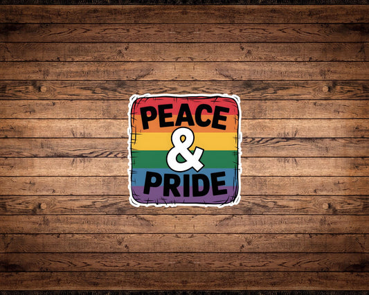 Peace & Pride LGBTQ+ Sticker