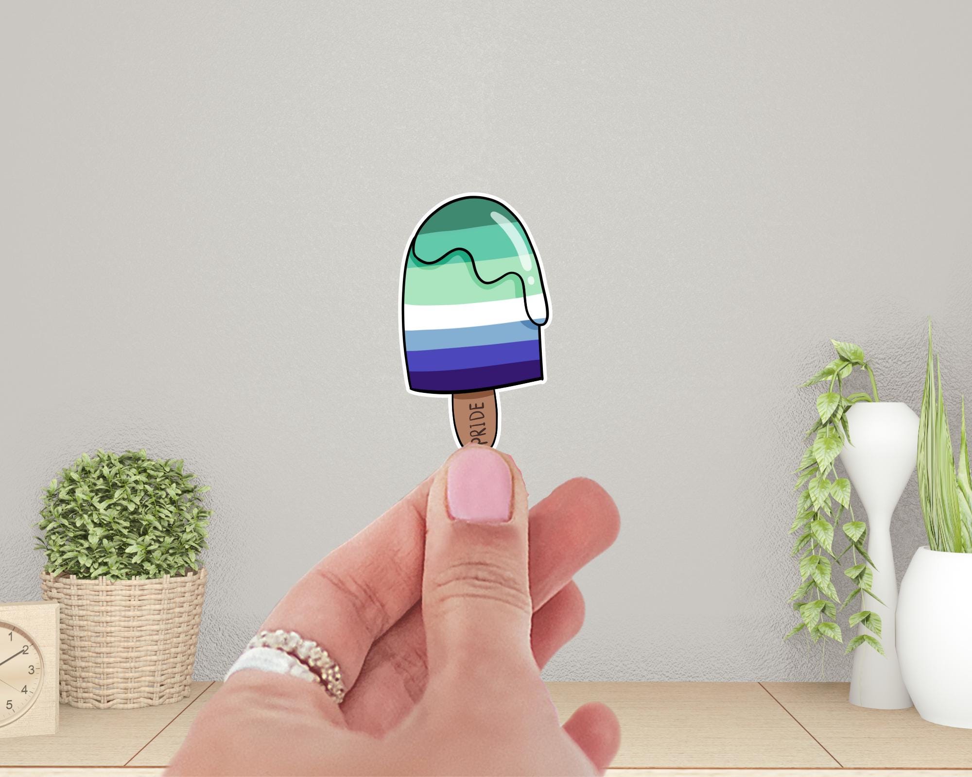 LGBTQ+ Pride Popsicle Sticker | Choose Your Pride Flag Design