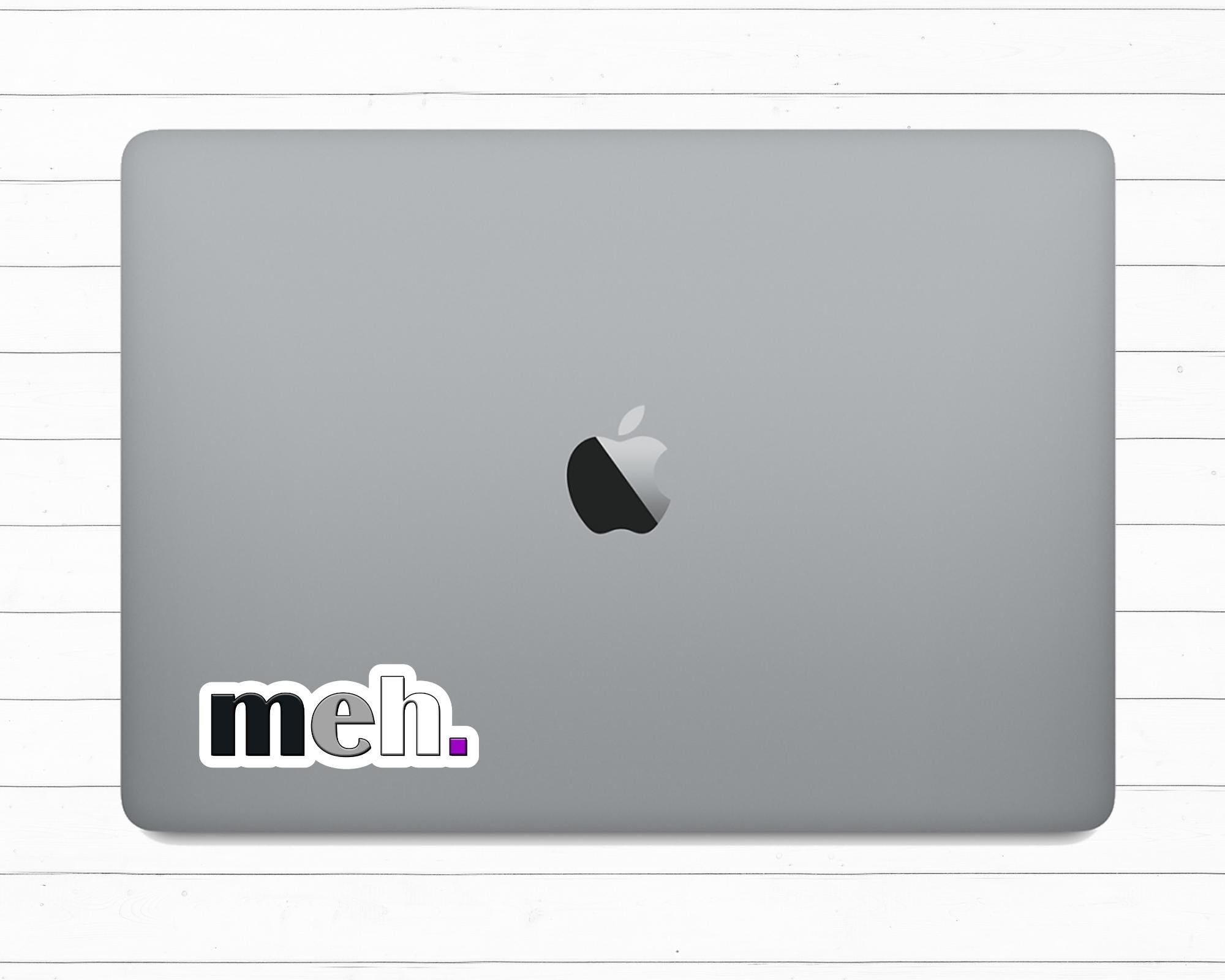 Asexual Pride "Meh." Sticker