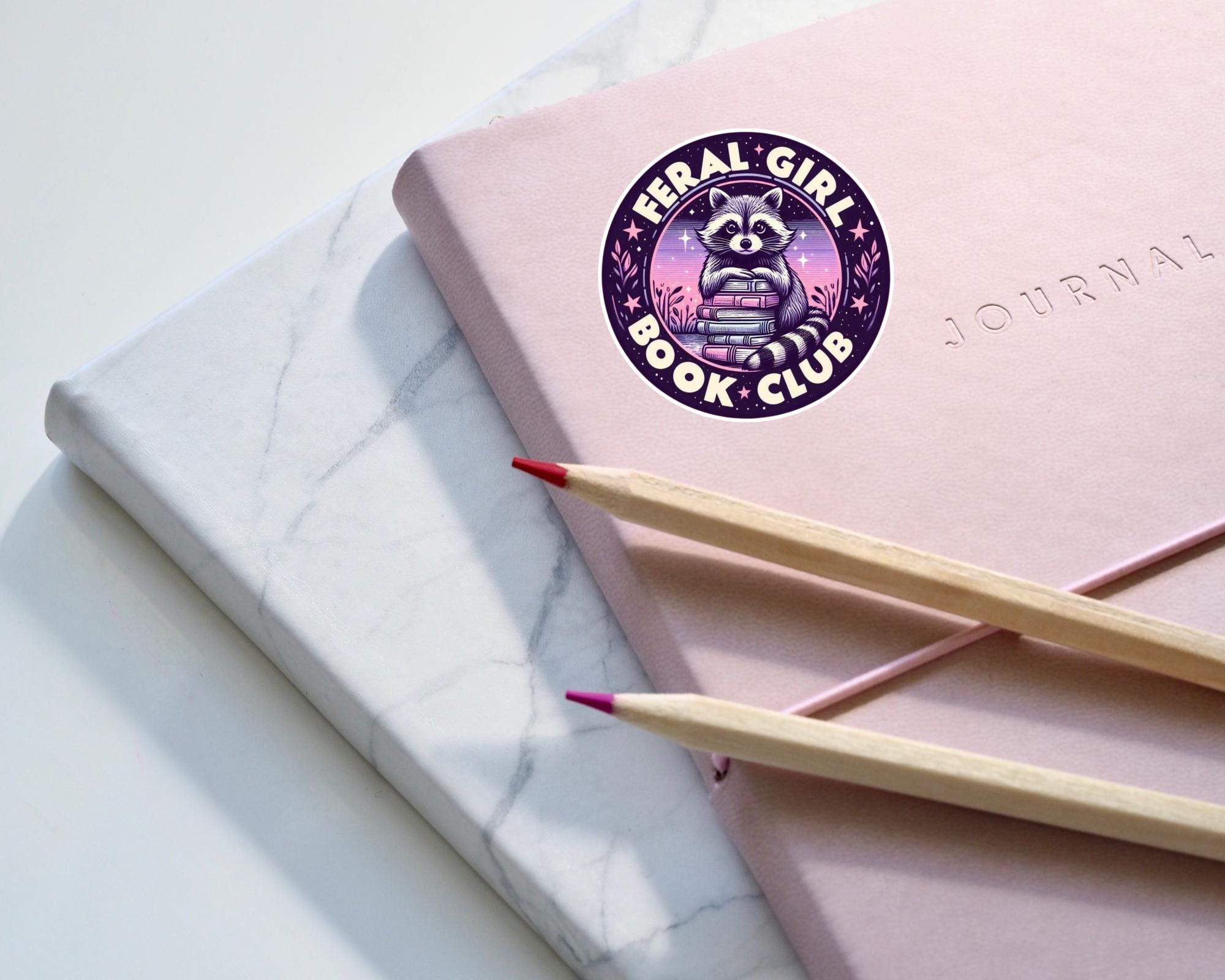 Feral Girl Book Club Sticker