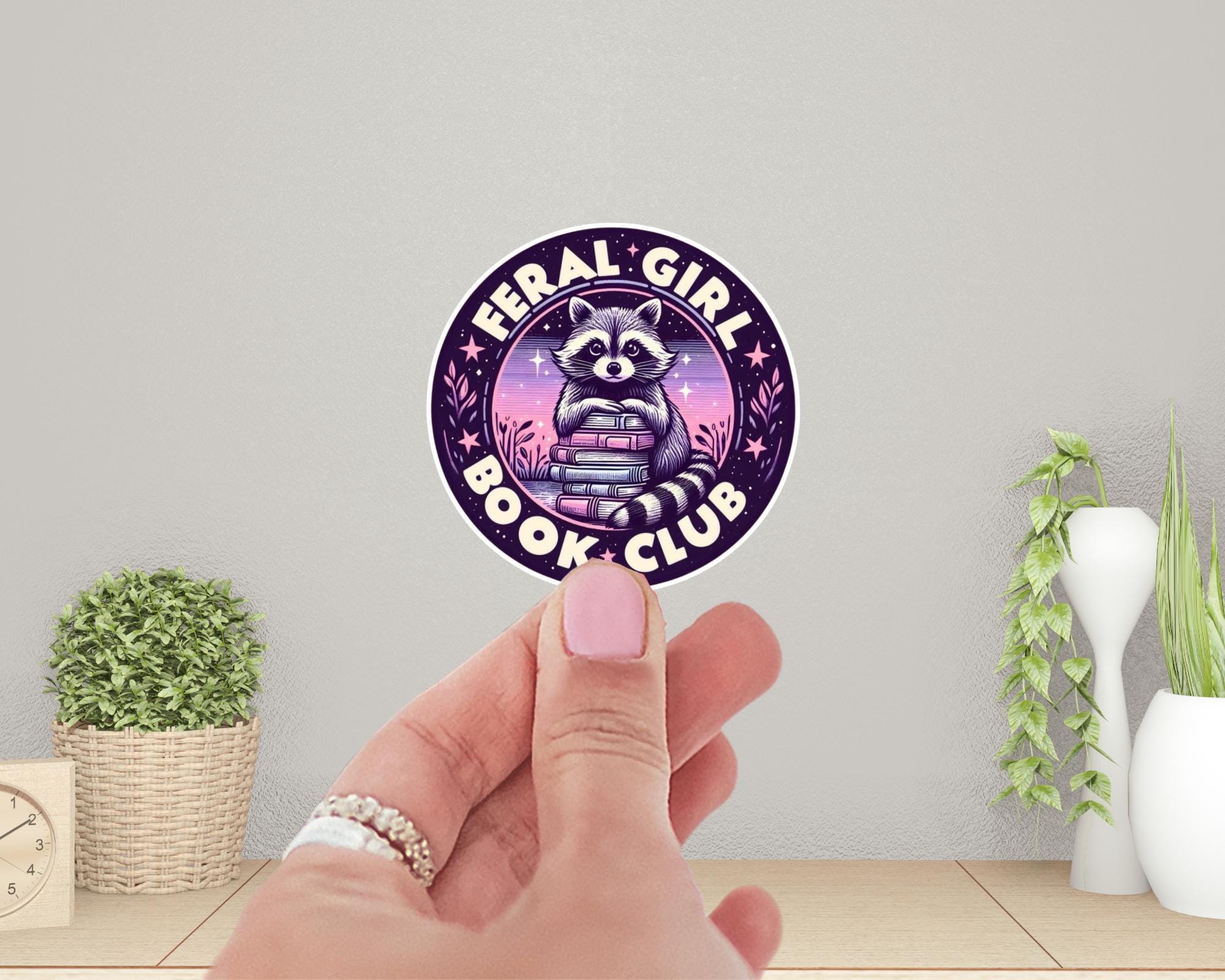 Feral Girl Book Club Sticker