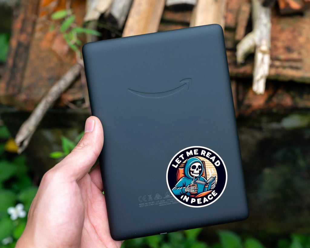 Let Me Read in Peace Sticker