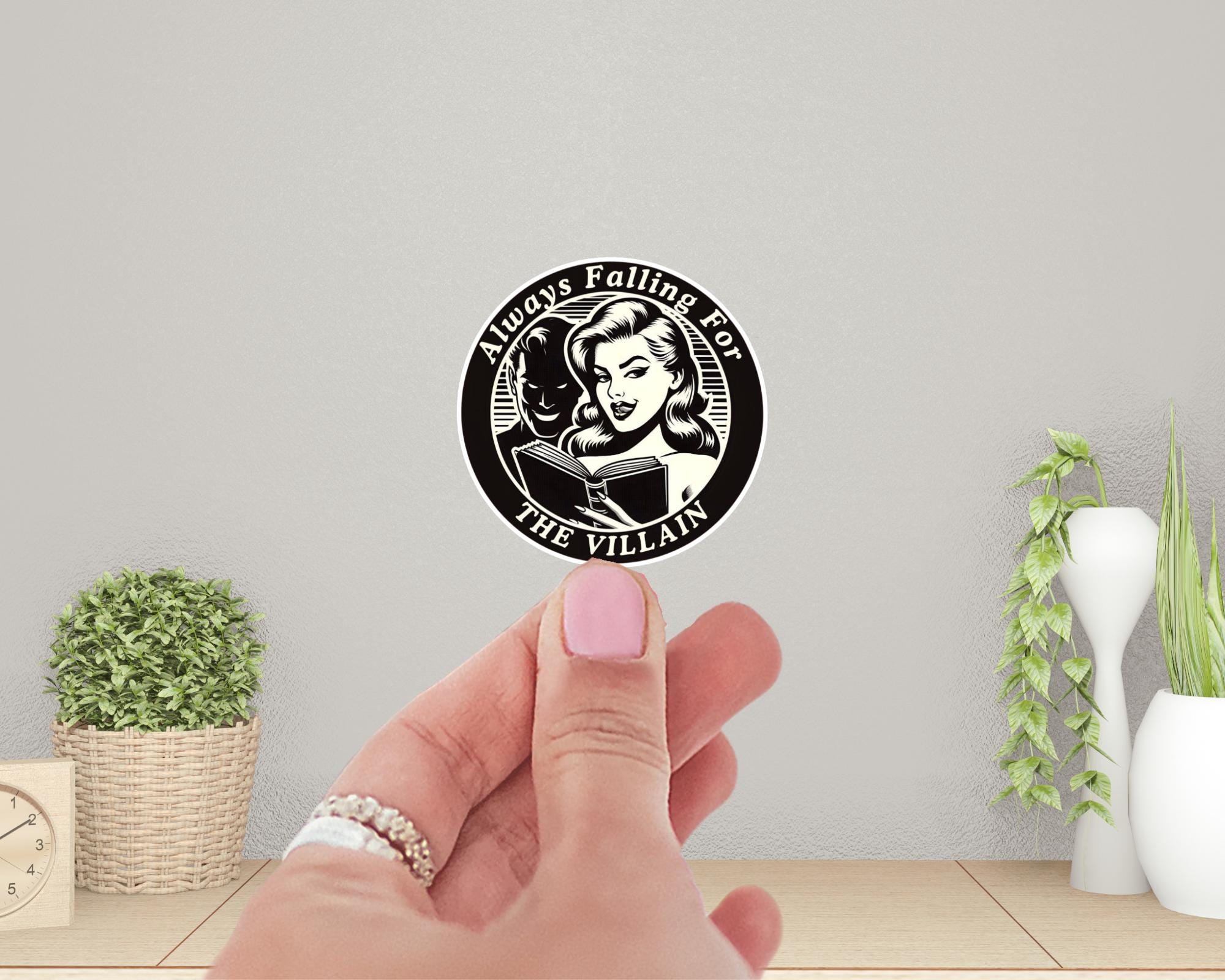 Always Falling for the Villain Sticker